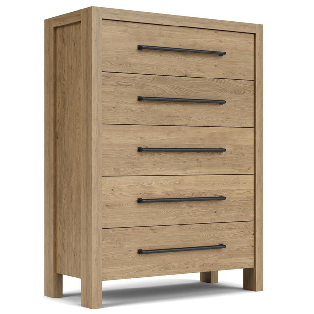 Riverside Furniture Davie - 5-Drawer Chest - Light Brown