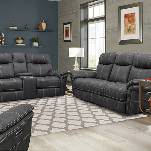 Parker House Mason - Power Reclining Sofa Loveseat And Recliner - Charcoal