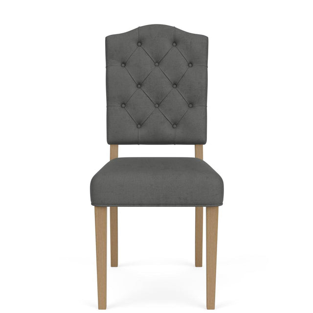 Riverside Furniture Mix-N-Match Chairs - Button Tufted Upholstered Chair - Dark Gray