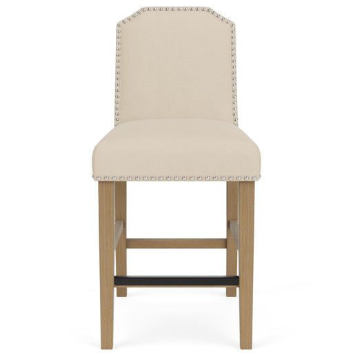 Riverside Furniture Mix-N-Match Chairs - Clipped Top Upholstered Stool - Beige