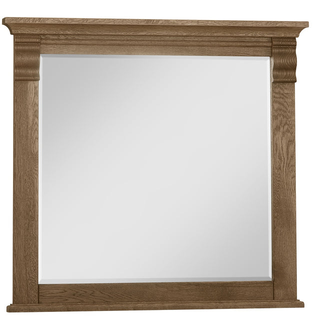 Vaughan-Bassett Yosemite - Corbel Mirror - Beveled Glass - Light Brown