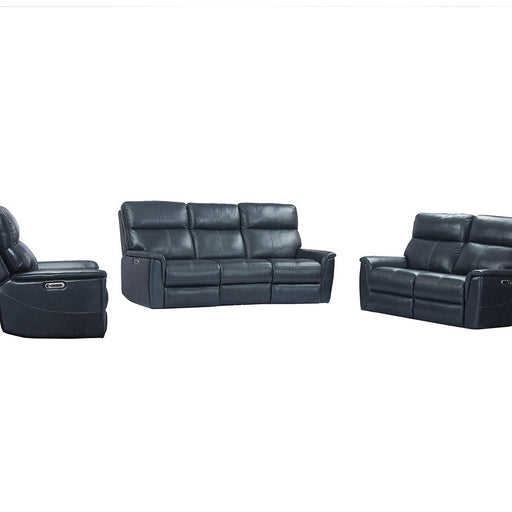 Parker House Reed - Power Reclining Sofa Loveseat And Recliner - Indigo