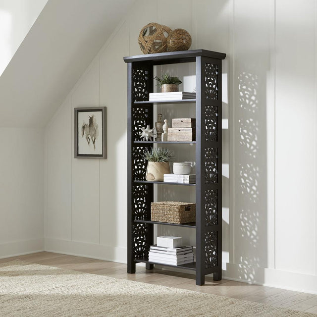 Liberty Trellis Lane Accent Bookcase- Black - Multi