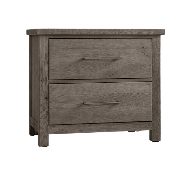 Vaughan-Bassett Dovetail - 2-Drawer Night Stand - Mystic Grey