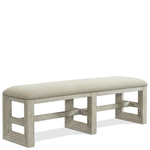 Riverside Furniture Cascade - Upholstered Dining Bench - Dovetail