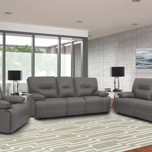 Parker House Spartacus - Power Reclining Sofa Loveseat And Recliner - Haze