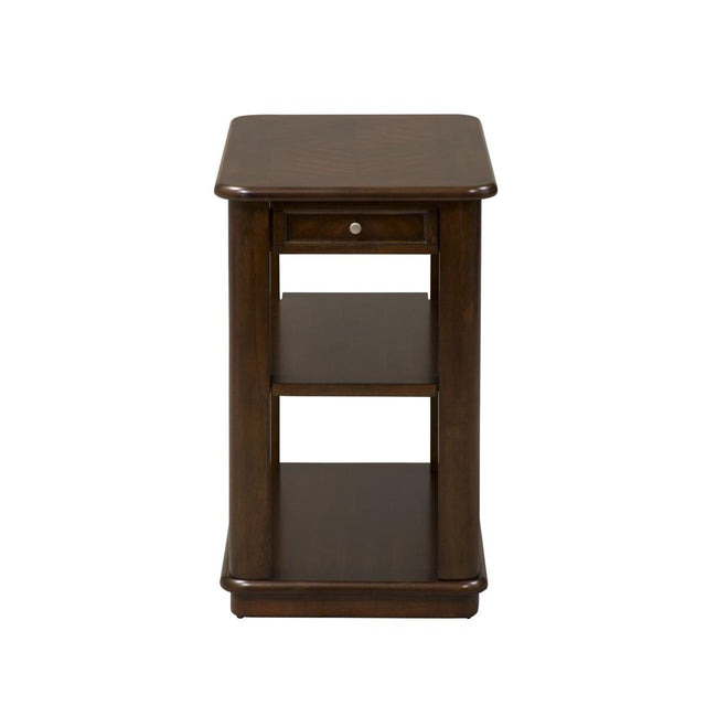 Liberty Wallace Chair Side Table - Dark Brown