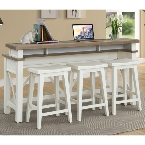 Parker House Americana Modern - Everywhere Console with 3 Stools - Cotton