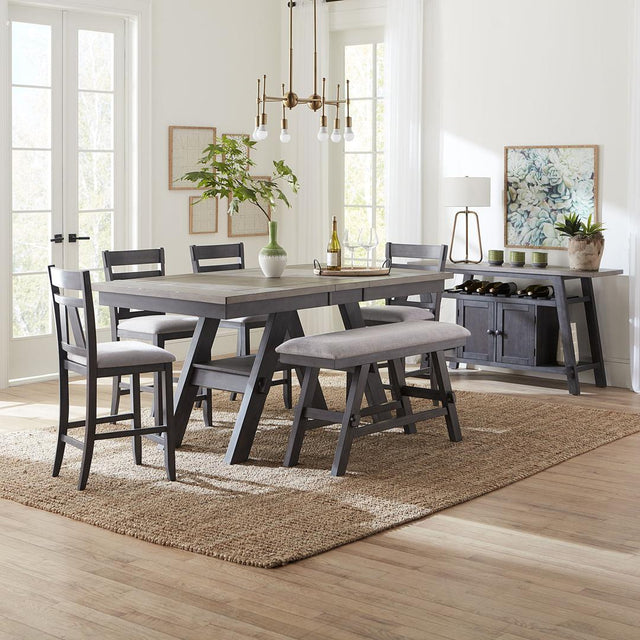 Liberty Lawson 6 Piece Gathering Table Set - Dark Gray